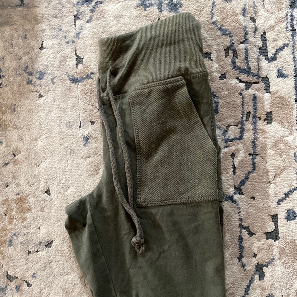 Olive green girl joggers